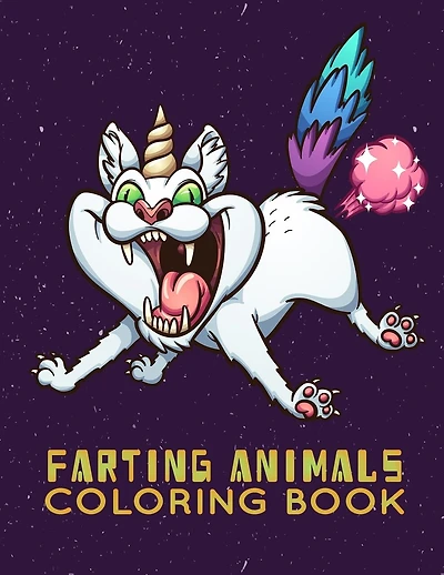 farting animals coloring book: The Farting Animals Coloring Book, An Adult, kids Coloring Book for Animal Lovers for Stress Relief & Relaxation