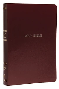 NKJV, Giant Print Center-Column Reference Bible, Verse Art Cover Collection, Leathersoft, Purple, Red Letter, Comfort Print: Holy New King James Version