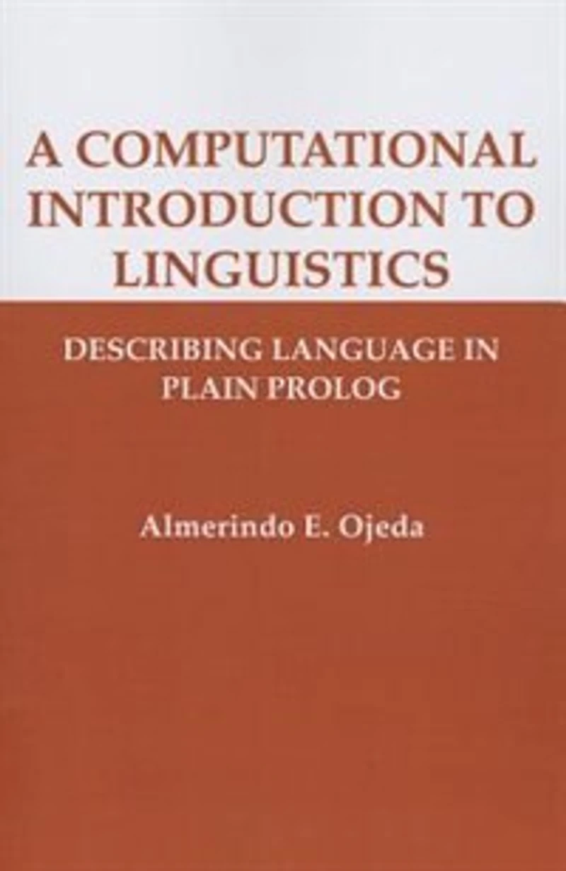 A Computational Introduction To Linguistics: Describing Language Plain Prolog