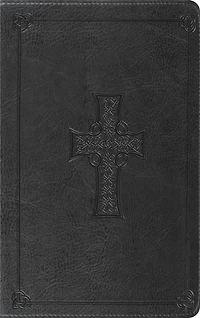 ESV Thinline Bible, Red Letter (TruTone, Charcoal, Celtic Cross Design)