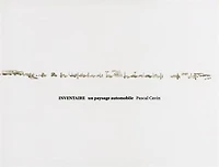 Pascal Cavin: Inventaire: Un Paysage Automobile