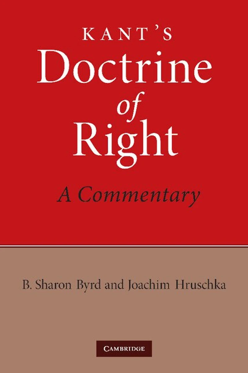 Kant's Doctrine of Right: A Commentary