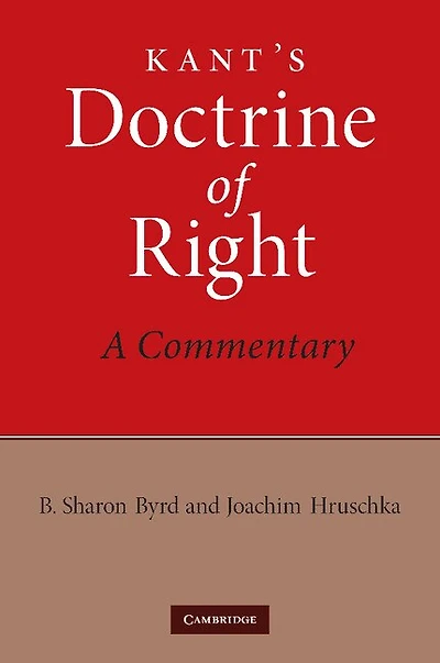 Kant's Doctrine of Right: A Commentary
