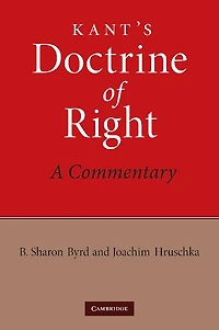 Kant's Doctrine of Right: A Commentary