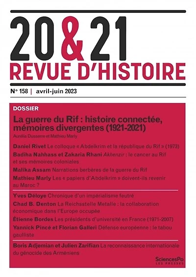 20 & 21:  Revue d'histoire, no 158