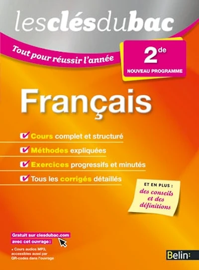 Français 2de: nouveau programme