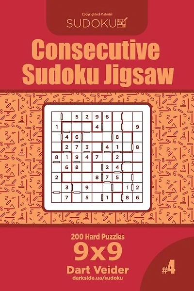 Consecutive Sudoku Jigsaw - 200 Hard Puzzles 9x9 (Volume 4)