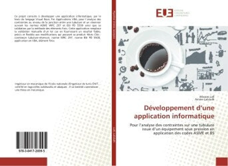Développement d'une application informatique: Pour l'analyse des contraintes sur une tubulure issue d'un équipement sous pression en application d