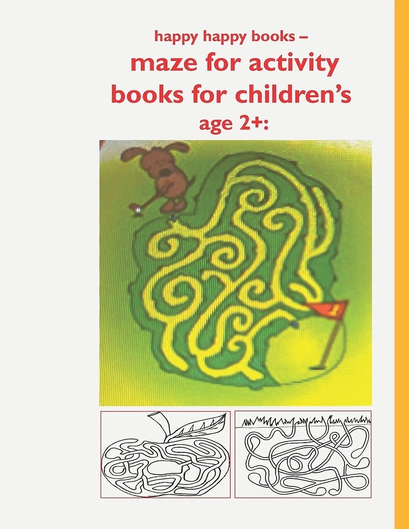 happy happy books - maze for activity books for children's age 2+: : Maze learning and strategic drawing, puzzles, learning activities, draw, Games and others..