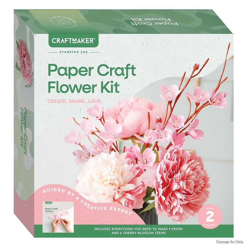 CRAFT MAKERPAPER FLOWERS KIT