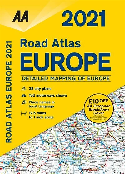 Road Atlas Europe 2021