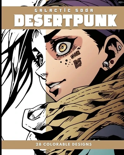 Desertpunk (Coloring Book): 28 Colorable Designs