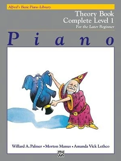 Alfred's Basic Piano Library Theory Complete, Bk 1: For The Later Beginner