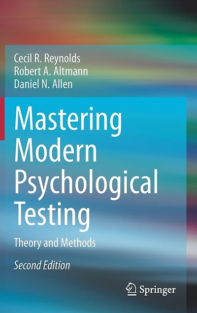 Mastering Modern Psychological Testing: Theory And Methods