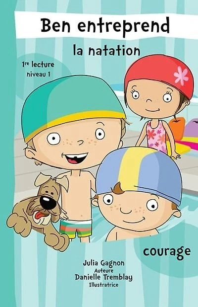 Ben entreprend la natation: courage