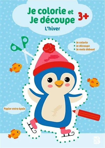 Je colorie et je découpe: L'hiver