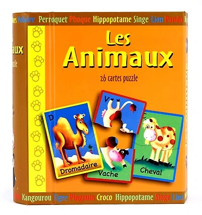 Les animaux: 26 cartes puzzle