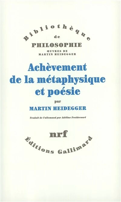 Achèvement de la métaphysique et poésie