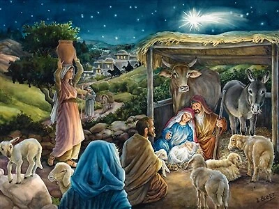 Jésus, le sauveur, est né: calendrier de l'Avent