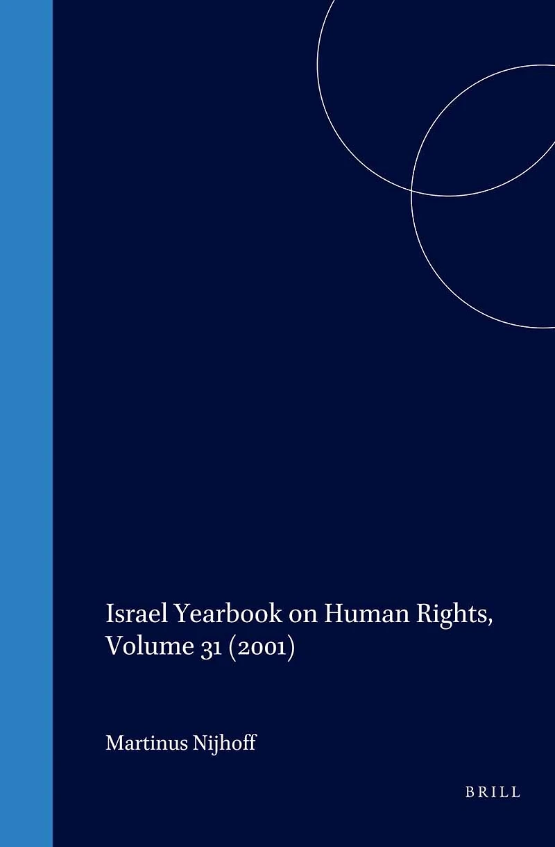 Israel Yearbook on Human Rights, Volume 31 (2001)