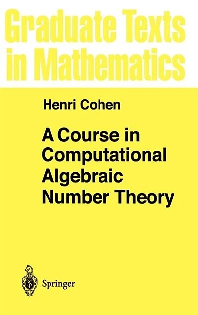 A Course Computational Algebraic Number Theory