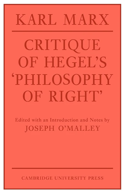Critique of Hegel's 'Philosophy Of Right'