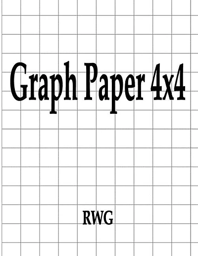 Graph Paper 4x4: Pages 8.5" X 11