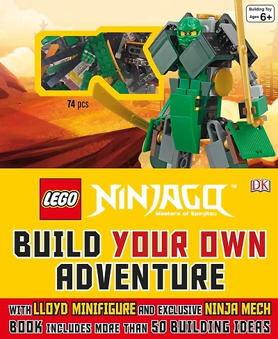 LEGOÂ® NINJAGO: Build Your Own Adventure: With Lloyd Minifigure and Exclusive Ninja Merch, Book Includes More Than 50 Buil