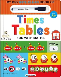 My Big Wipe And Clean Book of Times Tables for Kids : Fun With Maths