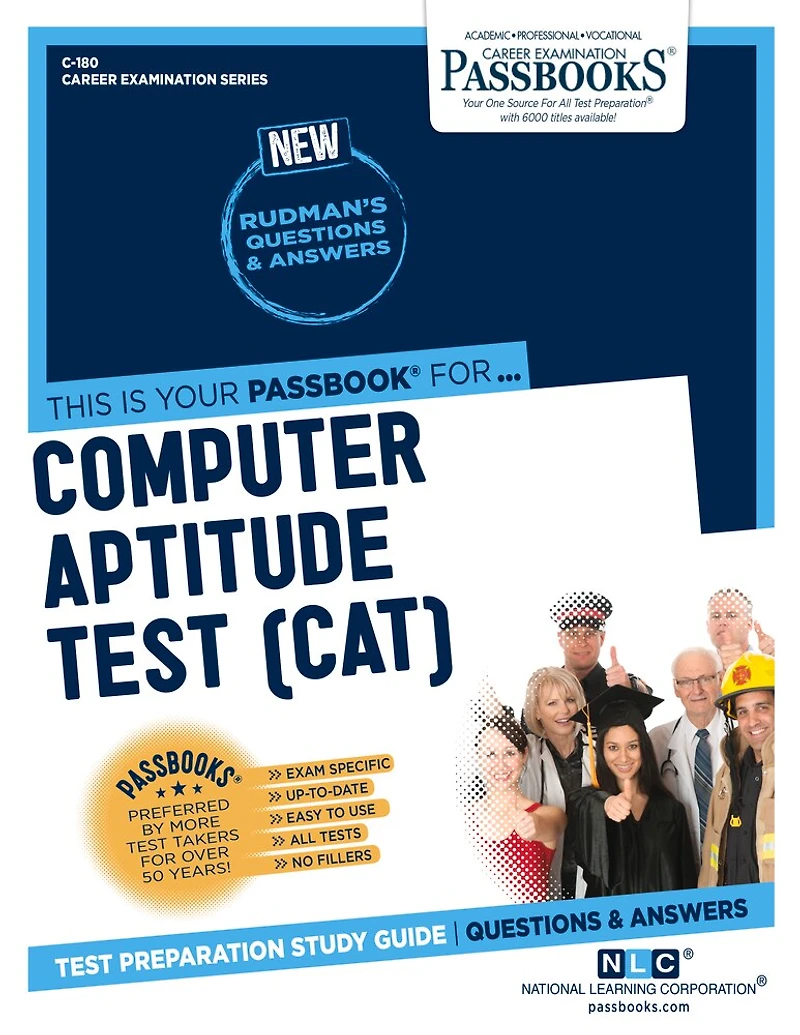 Computer Aptitude Test (CAT) (C-180): Passbooks Study Guide