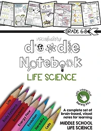 Life Science Doodle Notebook