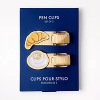 Pen Clips Croissant & Coffee