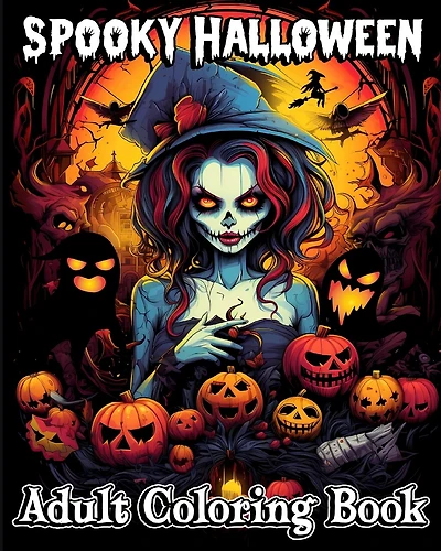 Spooky Halloween: Adult Coloring Book for a Fun and Relaxing Experience