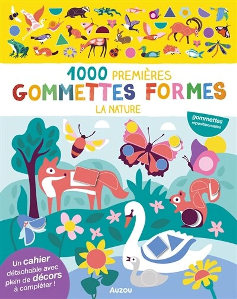1000 premières gommettes formes: La nature