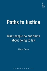 Paths to Justice: What people do and think about going to law