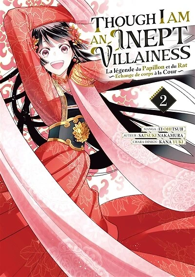 Though I am an inept villainess : la légende du papillon et du rat : échange de corps à la cour, Vol. 2