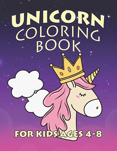 Unicorn Coloring Book for Kids Ages 4-8: Creature Unicorns Collection Coloring Books for Kids