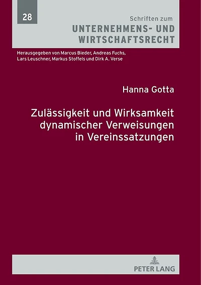 Zulaessigkeit und Wirksamkeit dynamischer Verweisungen Vereinssatzungen