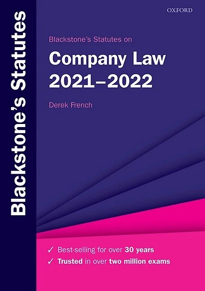 Blackstone's Statutes On Company Law 2021-2022
