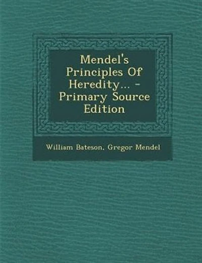Mendel's Principles Of Heredity...