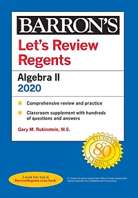 Let's Review Regents: Algebra II, Fifth Edition  (Barron's New York Regents)