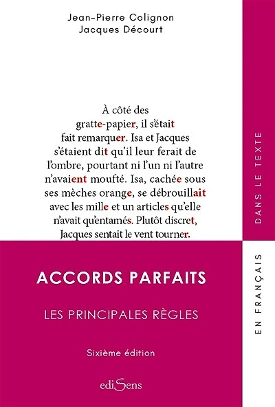 Accords parfaits: les principales règles