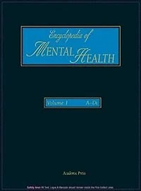 Encyclopedia of Mental Health, Volume 1