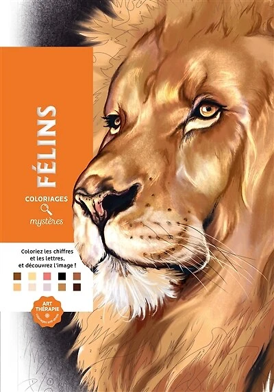 Félins: coloriages mystères