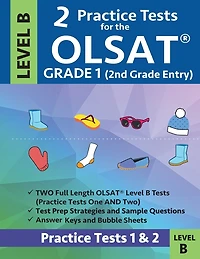 2 Practice Tests for the Olsat Grade 1 (2nd Grade Entry) Level B: Gifted and Talented Prep Grade 1 for Otis Lennon School Ability Test