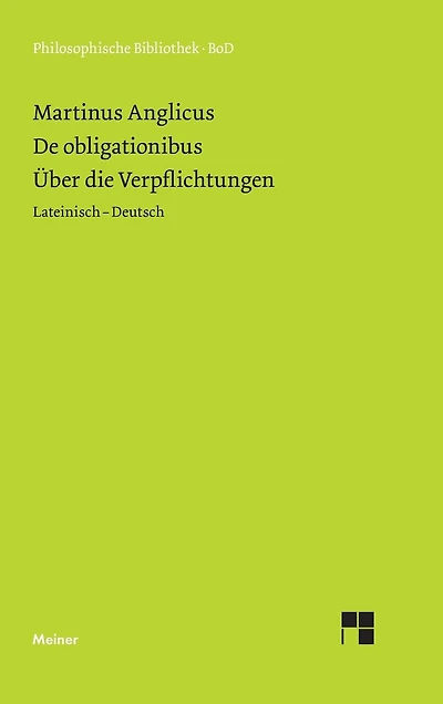 Über die Verpflichtungen. De obligaionibus.