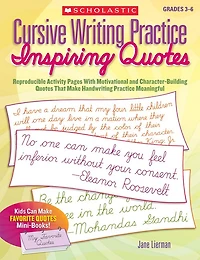 Cursive Writing Practice: Inspiring Quotes