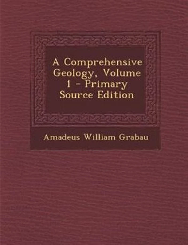 A Comprehensive Geology, Volume 1