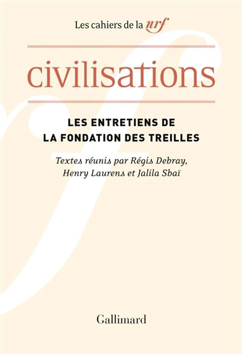 Civilisations: actes du colloque des Treilles, chaire d’histoire contemporaine du monde arabe, Collège de France, 24-29 septembre 2018