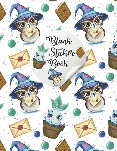 Blank Sticker Book: Happy Halloween Blank Sticker Book: Sticker Books For Girls 4-8 Blank, Blank Permanent Sticker Book to put stickers in for Kids, Boys, Girls and Toddlers Collection Album, Sticker Book for Adults Blank